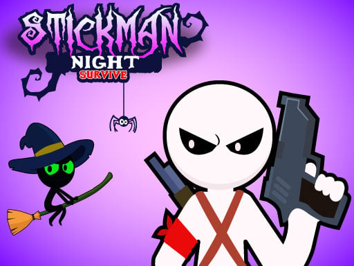 Stickman Night Survive: Html Game